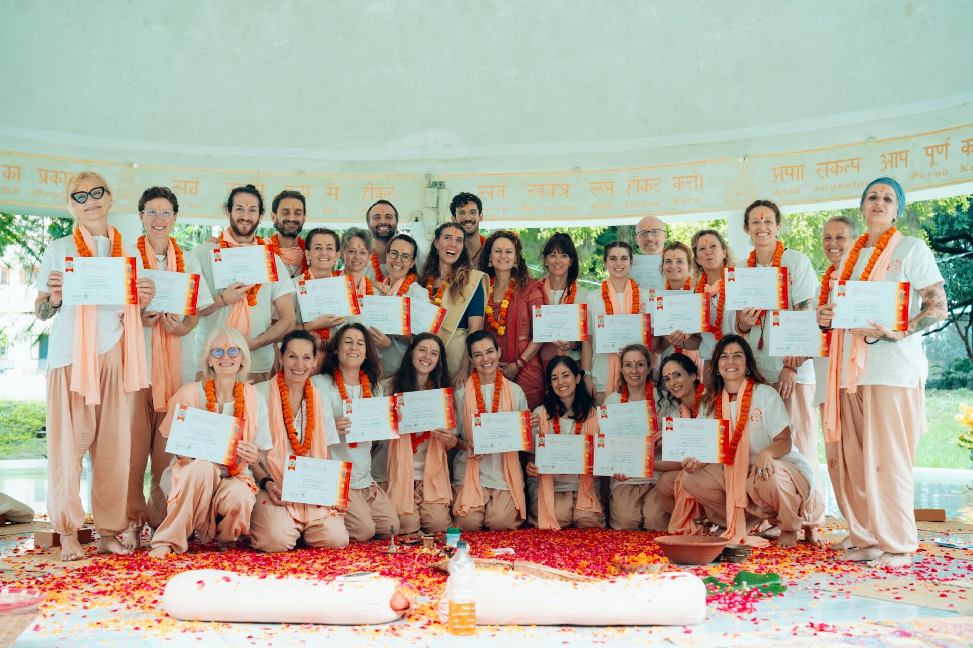Group Photo . Ashram Dome